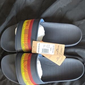 Quiksilver Black and Red Sandals for Casual Comfort